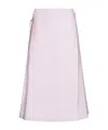 Studio Nicholson Textured-finish Wrap Midi Skirt In Purple