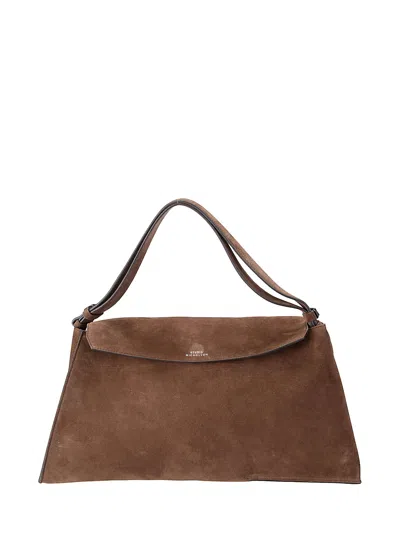 Studio Nicholson The Folded Shoulder Bag In Brown