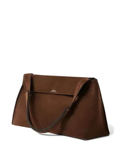Studio Nicholson "the Folded" Shoulder Bag In Brown