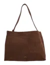 Studio Nicholson The Reflection Suede Shoulder Tote In Cocoa