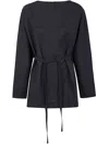 Studio Nicholson Tie Front Top In Blue