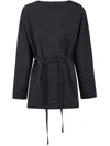 Studio Nicholson Tie Front Top In Blue
