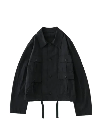 Studio Nicholson Tivoli Multi-pocket Jacket In Black