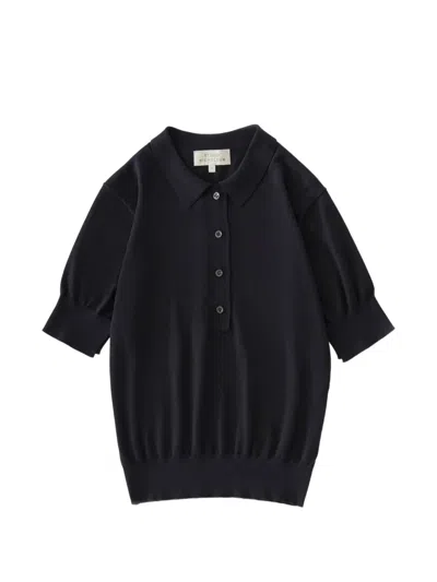 Studio Nicholson Tolsa Polo Top In Black