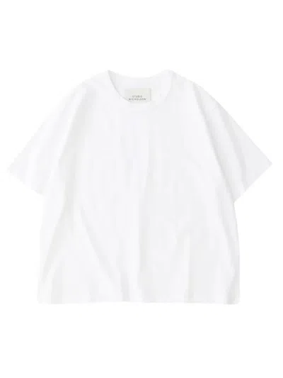 Studio Nicholson Womens Short Sleeve T-shirt Clothing In White