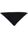 Studio Nicholson Triangular Black Scarf In Rws Extrafine Merino Wool In Black