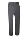 Studio Nicholson Grey Cotton Trousers In Black