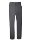Studio Nicholson Grey Cotton Trousers In Black