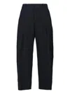 Studio Nicholson Straight-leg Cropped Trousers In Black