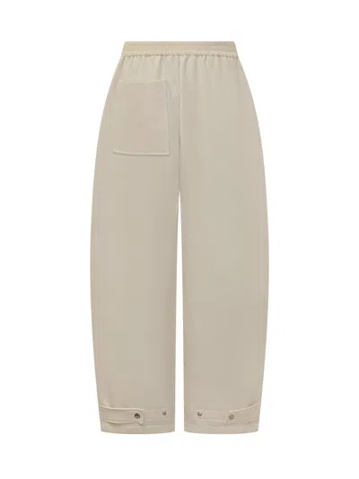 Studio Nicholson Trousers With Wide Leg Fit In Chalk