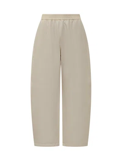 Studio Nicholson Trousers With Wide Leg Fit In Chalk