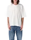 Studio Nicholson Jersey - Branded Easy Fit Ss T-shirt White Relaxed Fit T-shirt - Piu In Beige
