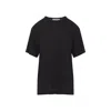 Studio Nicholson Crew Neck Short Sleeve Plain Tshirt In Black