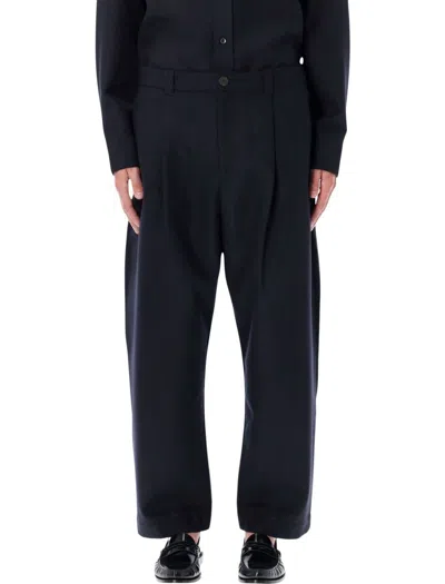 STUDIO NICHOLSON TUCKED FRONT PANTS WITH TAILORED SILHOUETTE