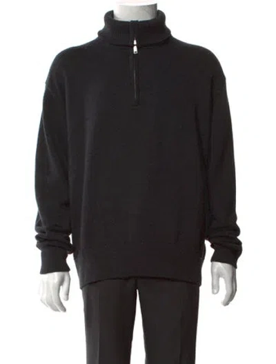 Pre-owned Studio Nicholson Turtleneck Long Sleeve Pullover In Black