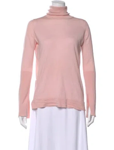 Pre-owned Studio Nicholson Turtleneck Long Sleeve Top In Pink