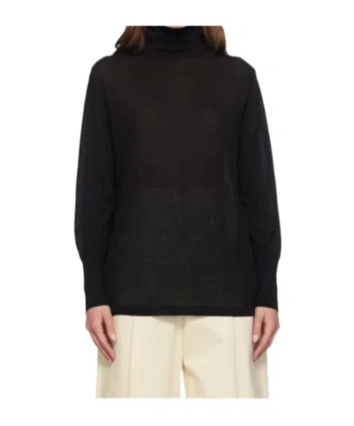 Studio Nicholson Turtleneck Sweater In Black