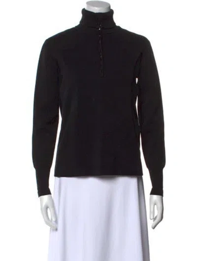 Pre-owned Studio Nicholson Turtleneck Sweater In Black