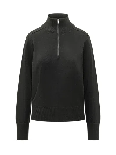 Studio Nicholson Turtleneck Sweater In 100% Extra Fine Merino Knitwear In Black