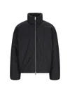 Studio Nicholson Cotton Blend Jacket With Hood And Pockets In Black  