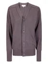 Studio Nicholson Extra-fine Merino Wool Cardigan In Purple