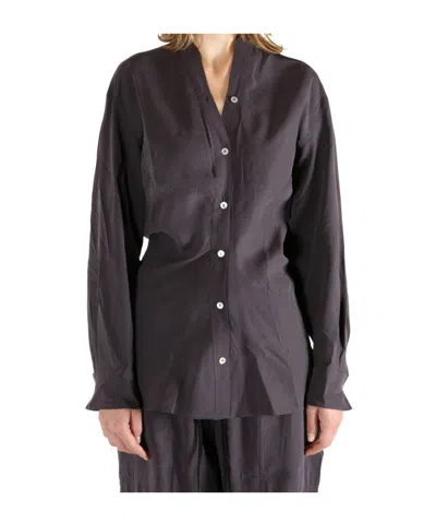 Studio Nicholson V-neck Shirt In Purple