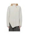 Studio Nicholson Gray Verda Sweater In White