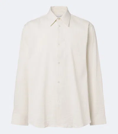 Studio Nicholson View Striped Cotton And Linen Shirt In Multi