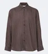 Studio Nicholson View Striped Shirt In Multi