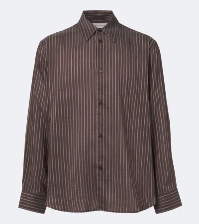 Studio Nicholson View Striped Shirt In Multi