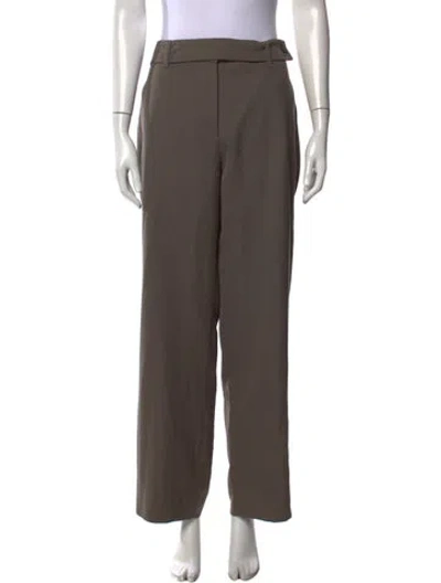 Pre-owned Studio Nicholson Virgin Wool Wide Leg Pants In Neutral