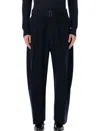 Studio Nicholson Belted Round Leg Pant By  In Black