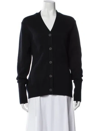 Pre-owned Studio Nicholson V-neck Sweater In Blue