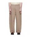 Studio Nicholson Taupe Paolo Jeans In Brown