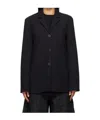 Studio Nicholson Weston Single-breasted Blazer In Black