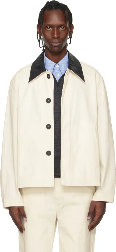 Studio Nicholson White Aaron Levine Edition Dover Jacket In Neutral