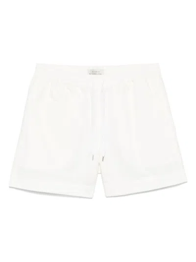 Studio Nicholson White Cotton And Nylon Shorts