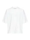 Studio Nicholson White Cotton Jersey Piu T-shirt In White