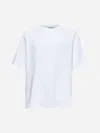 Studio Nicholson Jersey - Branded Easy Fit Ss T-shirt White Relaxed Fit T-shirt - Piu In Optic White