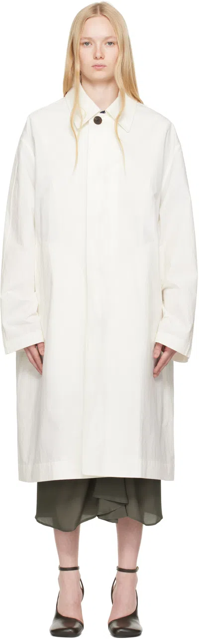 Studio Nicholson White Nevis Coat
