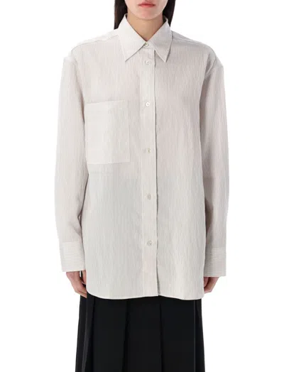 STUDIO NICHOLSON WHITE OVERSIZED CLASSIC SHIRT
