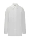 Studio Nicholson White Oversized Solid Shirt In White