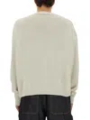 Studio Nicholson White Paper Sweater Sweaters In Gray
