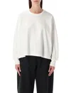 Studio Nicholson Loop Oversized Mercerized Cotton Jersey Tee In White