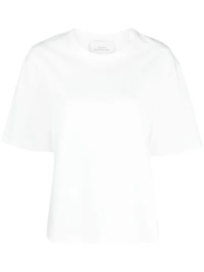 Studio Nicholson White Solid Crew Neck T-shirt