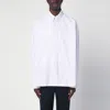 Studio Nicholson White/lilac Cotton Button-down Shirt In Pink