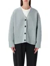 Studio Nicholson Buttoned Cardigan In Blue