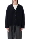 Studio Nicholson Buttoned Merino Cardigan In Blue