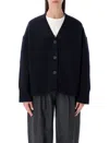 Studio Nicholson Whitt Merino Wool Cardigan In Blue