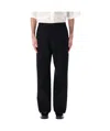 Studio Nicholson Tailored Trouser With Functional Pockets And Loops In Black